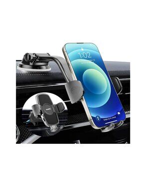 Car Phone Holder Mount With 360° Rotating Arm & Powerful Suction For Dashboard &
